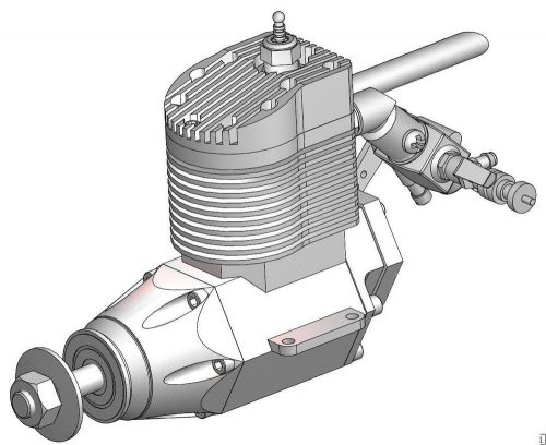 Drawings plans for model airplane engine 4-stroke glow ign model engineering hsm for sale