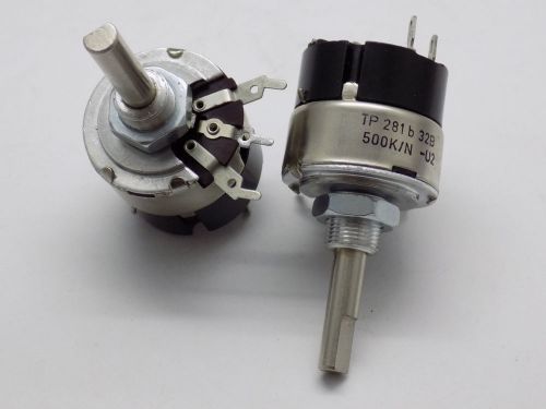 1x Tesla TP281b/32B -  Rotary Switch Potentiometer 1A 250V 500k Ohm - NEW