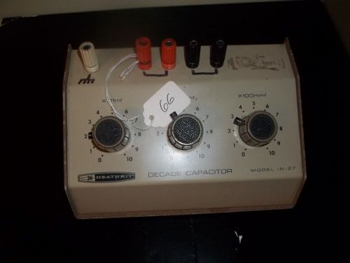 USED  HEATHKIT DECADE CAPACITOR MODEL IN-27