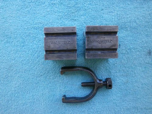 STARRETT MODEL No. 271 V-BLOCKS AND CLAMP