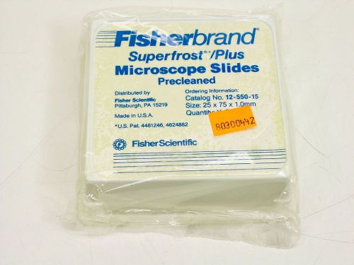 Fisher 12-550-15 Superfrost Plus Precleaned Microscope Slides