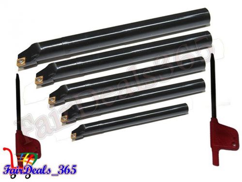 Sclcr 8,10,12,16,20 indexable boring bar set 5 pcs with ccmt hi precision insert for sale