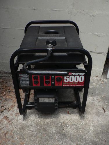 Coleman Powermate ProGen Generator 5000 / 6250 Portable Gas 10 HP Low Hours