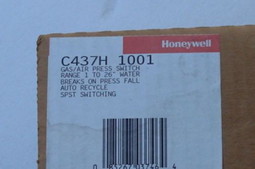 Honeywell Gas/Air Pressure Switch C437H 1001 NEW!