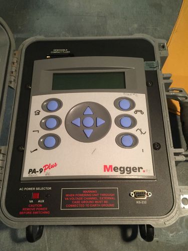 Megger Power Analyzer PA 9 Plus P9P00021-0100 V 4.02 PA-9 PLUS + LOOK!!! Biddle