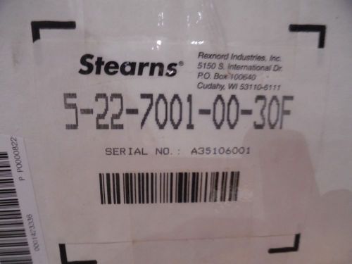 Stearns Plate End c/w oil seal 52270010030F Rexnord 5-22-7001-00-30F NIB