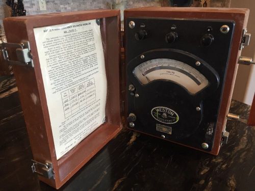 Weston Antique AC DC Volt Meter Model 341