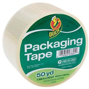 Duck brand packaging tape 1.88&#034; x 50 yd standard clear for sale