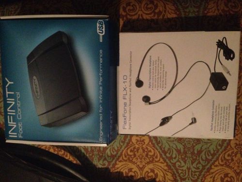 Excellent Deal Infinity Foot Pedal w/headphones Combo