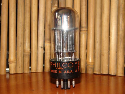 Vintage Tall Philco Chrome Top 6SN7 GTB Stereo Tube 1956 Results = 2950/2600