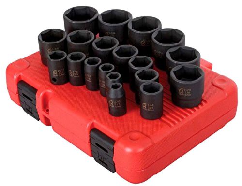 Sunex 1 2 inch drive sae impact socket set 19 piece 2640 new free shipping for sale