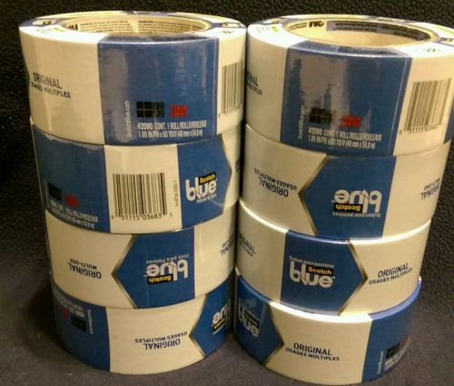 Scotch Blue Painter&#039;s Tape 8 ROLLS 1.88&#034; x 60 yds NEW #2090 (48mmx54,8m) Lot