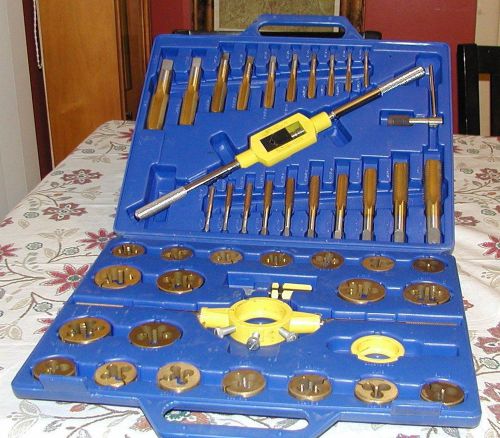 45 PIECE SAE TAP &amp; DIE TOOL SET EXCELLENT CONDITION!