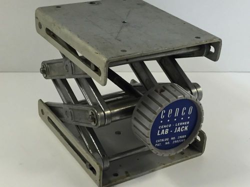 Cenco Lerner Lab-jack Platform 4.75&#034; x 5.5&#034; laboratory 10&#034; lift 19089