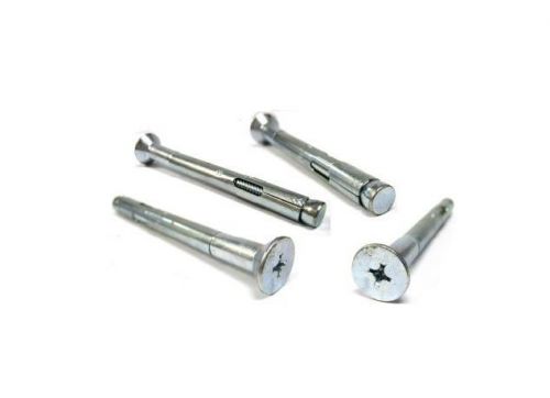 Concrete sleeve anchors zinc plated (set of 100) fphs 1/4 x 2 #50323 for sale