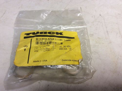 Turck BI5-M18-AP6X-H1141 Proximity Sensor M18 10-30 VDC BI5M18AP6XH1141