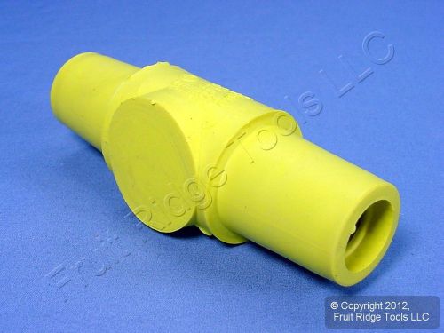 Leviton Yellow FEMALE-FEMALE Turnaround Connector Plug 16 Series 400A 16A24-Y