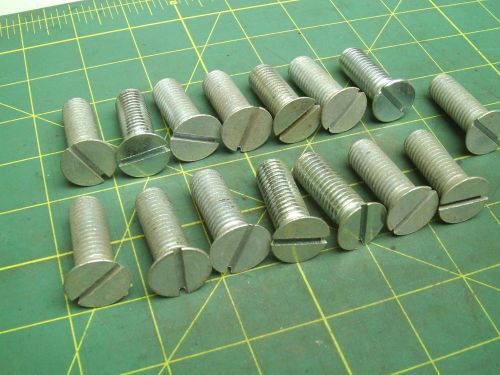 1/2-13 X 1-1/2 FLAT HEAD SLOTTED MACHINE SCREWS FASTENAL 28143 (QTY 15) #57227