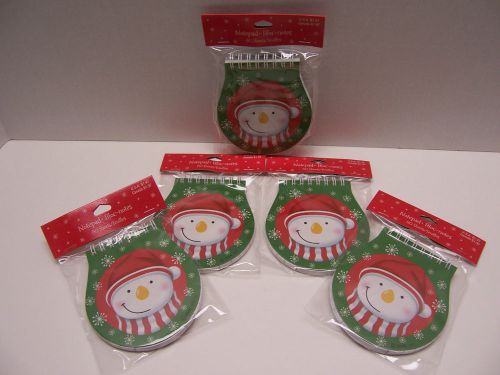 Pack of 8 Hallmark Spiral Bound Snowman &amp; Santa Notepads 60 sheets each NEW