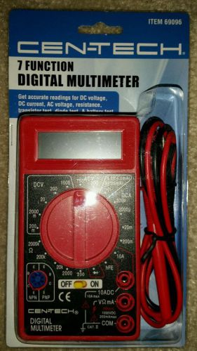 Cen-Tech 7 Function Digital Multimeter New