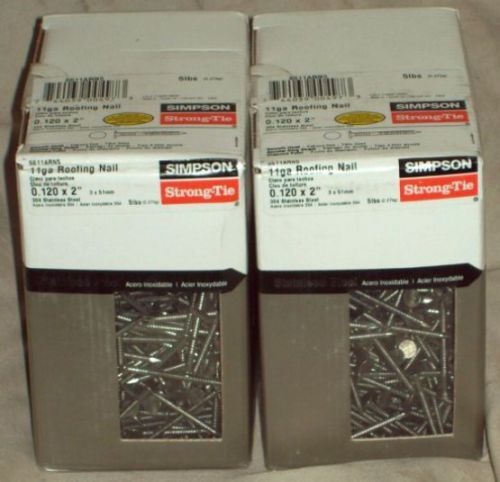 *SIMPSON Strong-Tie 6 x 3/4&#034; 316 Stainless Steel MARINE SCREWS*Flat Head*MIB*NR*