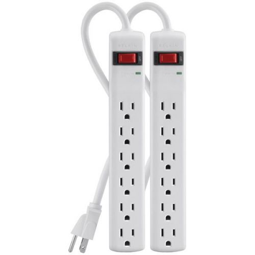 Belkin F5C048-2 6-Outlet Surge Protector - 2 Pack