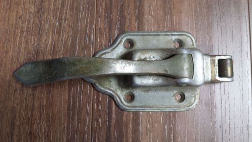 Vintage 50&#039;s Antique Old Ice Box Freezer Door Lock Aluminum Icebox Fridge