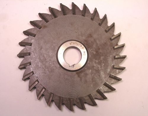 NOS HSS PLAIN TOOTH SIDE &amp; FACE Horizontal MILLING CUTTER 6&#034; x 9/16&#034; x 1&#034; A