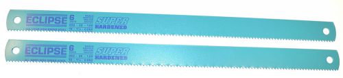 2 NOS Eclipse UK HSS 6tpi 18&#034; x1-1/4&#034;x.062&#034; ALL HARD POWER HACKSAW BLADE #AE372K