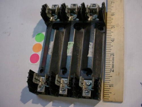 1 USED  Bussmann Buss R60030-3CR  Fuse Block Holder, 600V 30 Amp, FAST SHIP