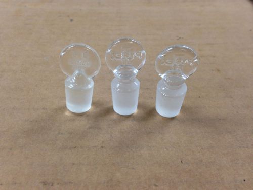 Vintage Pyrex Kimax ST 13 Penny Head Ground Glass Stopper Lot of 3 SALE