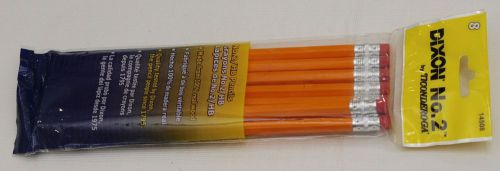 1 PACK OF 8 DIXON TICONDEROGA NO. NUMBER 2 HB PENCILS - FACTORY SEALED - NIP