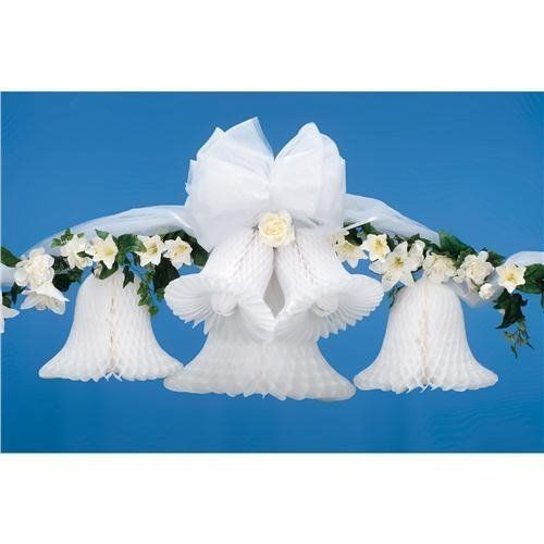 Tissue Paper Bell 9&#034; 2/Pkg-White