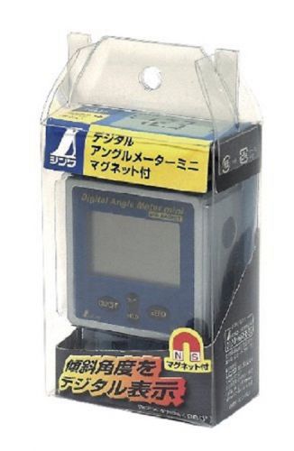 New shinwa compact digital angle meter protractor with magnet for work japanese for sale