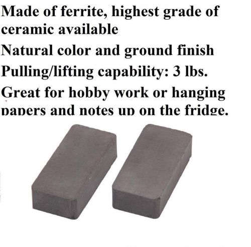 New 6 hobby craft block magnet 1 7/8&#034; l x 7/8 w x 3/8 h  3 lb general purpose for sale