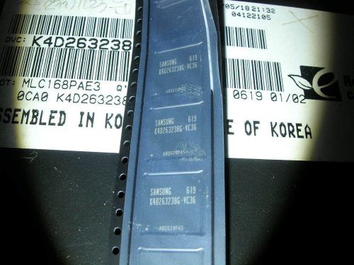 K4D263238G-VC36 Manu:SAMSUNG Encapsulation:BGA (6PCS)