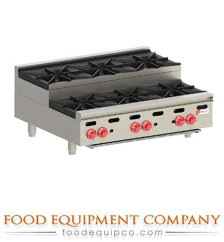 Wolf AHP636U Achiever Hotplate Gas, 36&#034; W, (3) Open Burners/ (3) Step-Up Burners