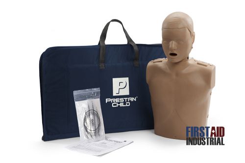 Prestan child cpr manikin dark skin cpr aed training mannequin pp-cm-100-ds for sale