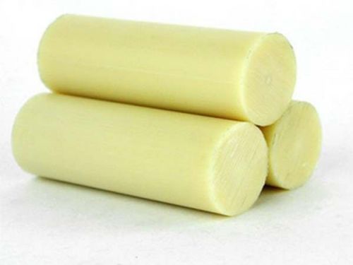 2x  Nylon Polyamide PA Plastic Round Rods Sticks Stock Apricot Beige 8mm x 250mm