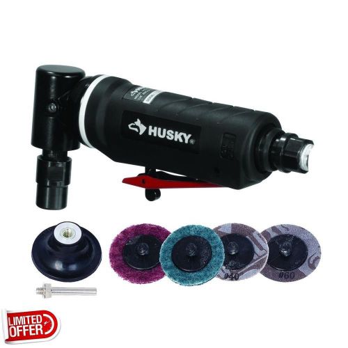 NEW Husky H4230C 1/4 inch Angle Die Grinder Kit Air