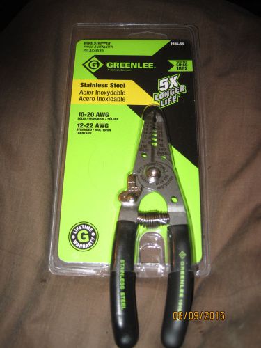 greenlee stainless steel wire stripper 12-22 stranded wire greenlee 1916ss