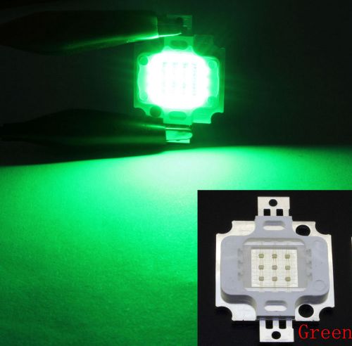 2pcs 10w al base green smd led 30mil energy saving flood light lamp chip 900lm for sale