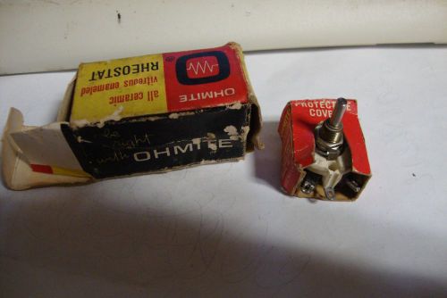 OHMITE Model E Rheostat 12  1/2  Watt Stock No 0112 NOS