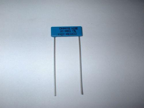 5PCS OHMITE SM103032005FE 20M 20MEG OHM 1.25W  1% RADIAL FILM  RESISTOR   BOX#24