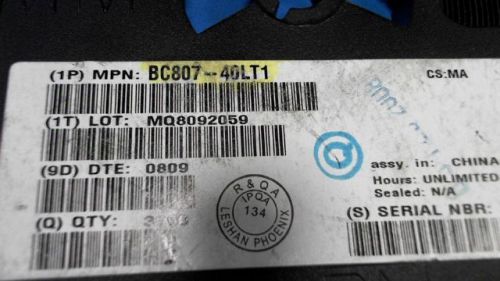 725-pcs pnp general purpose 500ma 45v on semi bc807-40lt1 8 bc807-40lt1 80740lt1 for sale