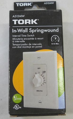 NSi Tork A515MW Spring Wound Timer White, Brand new !!