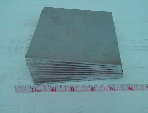 10 pieces lot 6061 Aluminum Mill Plates .125 X 4.7 X 4.88 cnc machining tool