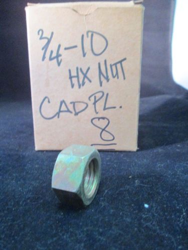 3/4-10, Hex Nuts, Bag of 4