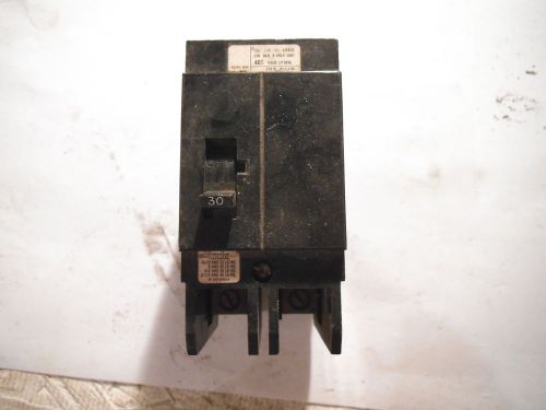 WESTINGHOUSE 30 AMP CIRCUIT BREAKER 277/480 VAC 2 POLE GHB2030 - USED