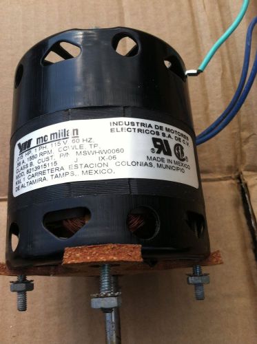 MCMILLAN MOTOR .015 HP 1550 RPM .056A 115 V HUMIDIFIER CLASS B